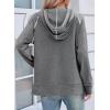 image:imageSHEWIN Womens Hoodies Drawstring Hooded Sweatshirt Pullover Long Sleeve Tops Womens Fall Fashion 2025Gray