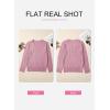 image:imageSHEWIN Womens Sweaters Casual V Neck Long Sleeve Cable Knit Crochet Sweater Spring Outfits for Women 2026Pink