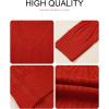 image:imageSHEWIN Womens Sweaters Casual V Neck Long Sleeve Cable Knit Crochet Sweater Spring Outfits for Women 2026Red