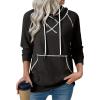 image:imageSHEWIN Womens Hoodies Drawstring Hooded Sweatshirt Pullover Long Sleeve Tops Womens Fall Fashion 2025Black