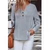 image:imageSHEWIN 2025 Women Ribbed Knit Tops Dressy Long Sleeve Shirts Fall Lightweight SweatshirtBeau Blue