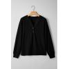 image:imageSHEWIN 2025 Women Ribbed Knit Tops Dressy Long Sleeve Shirts Fall Lightweight SweatshirtBlack