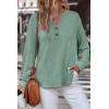 image:imageSHEWIN 2025 Women Ribbed Knit Tops Dressy Long Sleeve Shirts Fall Lightweight SweatshirtGreen