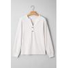 image:imageSHEWIN 2025 Women Ribbed Knit Tops Dressy Long Sleeve Shirts Fall Lightweight SweatshirtWhite