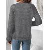 image:imageSHEWIN Fall Women Long Sleeve Tops Waffle Knit Shirts Multicolor Fabric Blouses 2026Gray