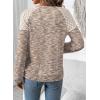 image:imageSHEWIN Fall Women Long Sleeve Tops Waffle Knit Shirts Multicolor Fabric Blouses 2026Khaki