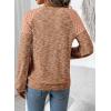 image:imageSHEWIN Fall Women Long Sleeve Tops Waffle Knit Shirts Multicolor Fabric Blouses 2026Orange
