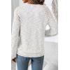 image:imageSHEWIN Fall Women Long Sleeve Tops Waffle Knit Shirts Multicolor Fabric Blouses 2026White