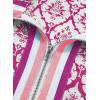 image:imageSHEWIN Women Boho Woven NonStretch Shirts Summer Half Zip Tops Business Casual 2026Hot Pink