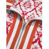 image:imageSHEWIN Women Boho Woven NonStretch Shirts Summer Half Zip Tops Business Casual 2026Orange