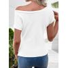 image:imageSHEWIN Women Off Shoulder Tops Summer Going Out Shirts Dressy Casual 2026White