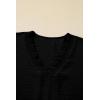 image:imageSHEWIN Women Smocked Neck Tops 34 Sleeve Loose Fit Shirts Business Dressy Casual 2026Black