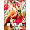 image:imageSHEWIN Womens Blouses Split V Neck Mixed Floral Print Long Sleeve Chiffon Fall Tops Striped Trim ShirtsForal Yellow