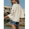 image:imageSHEWIN Womens Blouses V Neck T Shirts Pullover 34 Length Sleeve Tops Business Casual Spring Outfits for Women 2026Beige