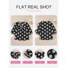 image:imageSHEWIN Womens Casual V Neck Floral Print Chiffon Blouses 34 Sleeve Boho Summer Tops ShirtsBlack