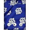 image:imageSHEWIN Womens Casual V Neck Floral Print Chiffon Blouses 34 Sleeve Boho Summer Tops ShirtsBlue