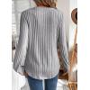 image:imageSHEWIN Womens Fall Fashion 2025 Casual Long Sleeve V Neck Tops Shirts SweatersGray