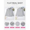 image:imageSHEWIN Womens Ribbed Knit Shacket Jacket Casual Long Sleeve Button Down Shirts Loose Sweater Tops Dressy Blouses with PocketLight Grey
