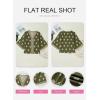 image:imageSHEWIN Womens Summer Tops Casual Floral Print Deep V Neck 34 Sleeve Blouses Dressy Boho Vacation Tunic TopsGreen