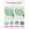 image:imageSHEWIN Womens Summer Tops Casual Floral Print Deep V Neck 34 Sleeve Blouses Dressy Boho Vacation Tunic TopsLight Green