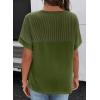 image:imageSHEWIN Womens Summer Tops Short Sleeve TShirts Crew Neck Casual Solid Basic Tees 2026 ClothesA Green