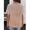 image:imageSHEWIN Womens Summer Tops Short Sleeve TShirts Crew Neck Casual Solid Basic Tees 2026 ClothesA Khaki
