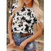 image:imageSHEWIN Womens Summer Tops Short Sleeve TShirts Western Graphic Crew Neck Casual Cute Tees 2026 ClothesA Black
