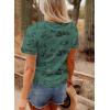 image:imageSHEWIN Womens Summer Tops Short Sleeve TShirts Western Graphic Crew Neck Casual Cute Tees 2026 ClothesA Green