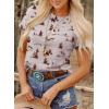 image:imageSHEWIN Womens Summer Tops Short Sleeve TShirts Western Graphic Crew Neck Casual Cute Tees 2026 ClothesA Grey