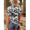 image:imageSHEWIN Womens Summer Tops Short Sleeve TShirts Western Graphic Crew Neck Casual Cute Tees 2026 ClothesB Black