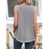 image:imageSHEWIN Womens Tank Tops Sleeveless Shirts Pullover Beach Vacation Clothes Business Causal Outfits Summer Tops for Women 2026A1grey