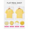 image:imageSHEWIN Womens Tops Casual Crewneck Color Block Short Sleeve Mock Double Layer TShirt Summer Outfits for Women 2026Yellow