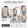 image:imageSHEWIN Womens Waffle Knit Tops Casual Crewneck Contrast Long Sleeve Shirts Loose Blouses Pullover Tunic TopOatmeal