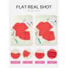 image:imageSHEWIN 2 Piece Sets for Women Summer Short Sleeve Shirts High Waisted Shorts with Pockets Lounge Matching SetOrange