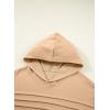 image:imageSHEWIN 2025 Womens Hoodies Pleated Sweatshirt Fall Lightweight Pullover TopsLight French Beige