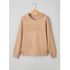 image:imageSHEWIN 2025 Womens Hoodies Pleated Sweatshirt Fall Lightweight Pullover TopsLight French Beige