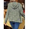 image:imageSHEWIN 2026 Fall Hoodies Waffle Knit Zip Up Sweatshirt Comfy Loose Fit ShakcetGreen