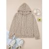image:imageSHEWIN 2026 Fall Hoodies Waffle Knit Zip Up Sweatshirt Comfy Loose Fit ShakcetKhaki