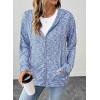 image:imageSHEWIN 2026 Fall Hoodies Waffle Knit Zip Up Sweatshirt Comfy Loose Fit ShakcetLight Blue