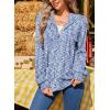 image:imageSHEWIN 2026 Fall Hoodies Waffle Knit Zip Up Sweatshirt Comfy Loose Fit ShakcetLight Blue