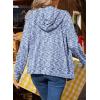 image:imageSHEWIN 2026 Fall Hoodies Waffle Knit Zip Up Sweatshirt Comfy Loose Fit ShakcetLight Blue