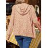 image:imageSHEWIN 2026 Fall Hoodies Waffle Knit Zip Up Sweatshirt Comfy Loose Fit ShakcetOrange