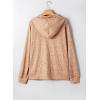 image:imageSHEWIN 2026 Fall Hoodies Waffle Knit Zip Up Sweatshirt Comfy Loose Fit ShakcetOrange