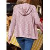 image:imageSHEWIN 2026 Fall Hoodies Waffle Knit Zip Up Sweatshirt Comfy Loose Fit ShakcetPurple