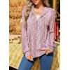 image:imageSHEWIN 2026 Fall Hoodies Waffle Knit Zip Up Sweatshirt Comfy Loose Fit ShakcetPurple