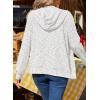 image:imageSHEWIN 2026 Fall Hoodies Waffle Knit Zip Up Sweatshirt Comfy Loose Fit ShakcetWhite