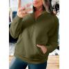 image:imageSHEWIN 2026 Women Half Zip Hoodies Fall Pullover SweatshirtGreen