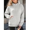 image:imageSHEWIN 2026 Women Half Zip Hoodies Fall Pullover SweatshirtGrey