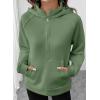 image:imageSHEWIN 2026 Women Half Zip Hoodies Fall Pullover SweatshirtLight Green
