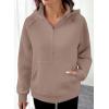 image:imageSHEWIN 2026 Women Half Zip Hoodies Fall Pullover SweatshirtSmoke Grey